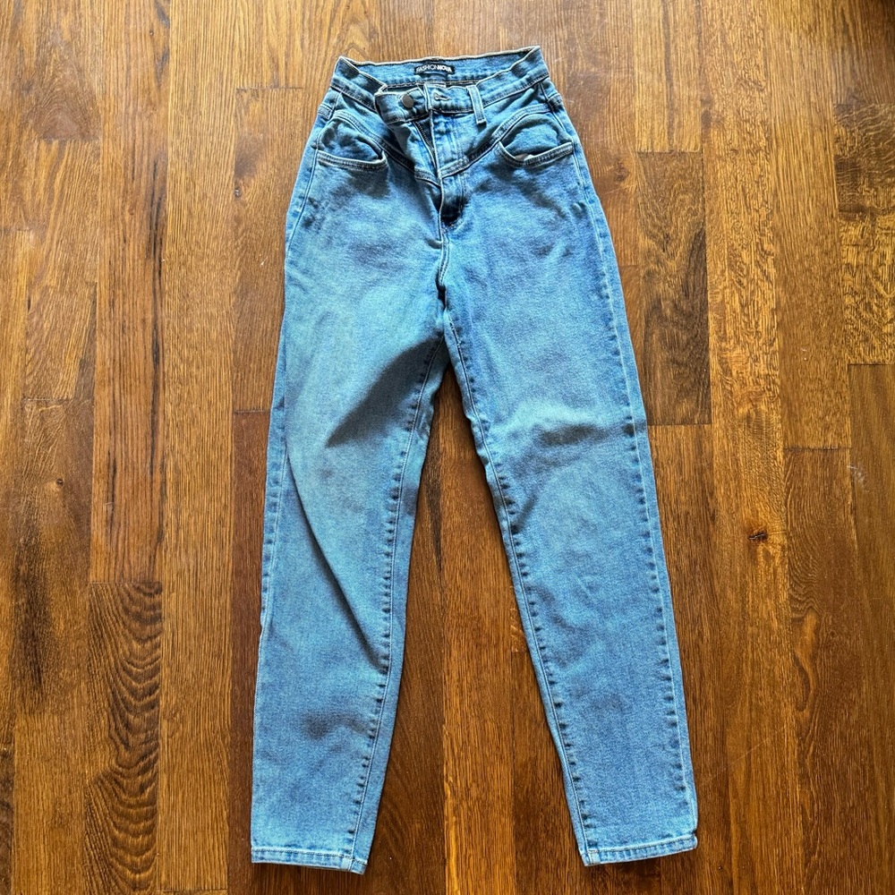 High waisted mom jeans